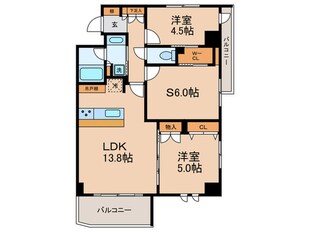 ブリシア二子玉川Ⅱ(202)の物件間取画像